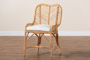 Barbara Natural Brown Rattan Dining Chair Baxton