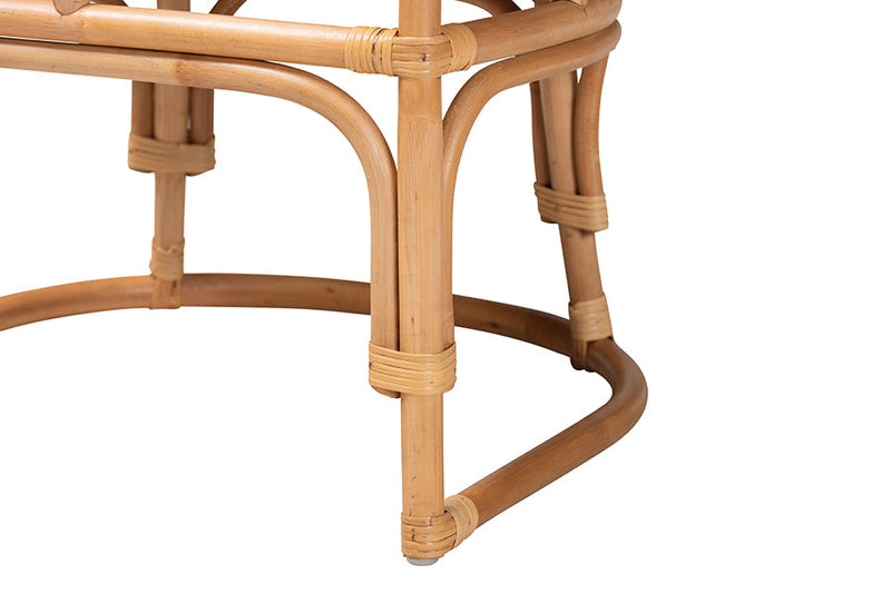 Abriella Natural Brown Rattan Armchair Baxton