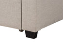 Dennehy Beige Fabric Queen Size 3-Drawer Storage Platform Bed Baxton
