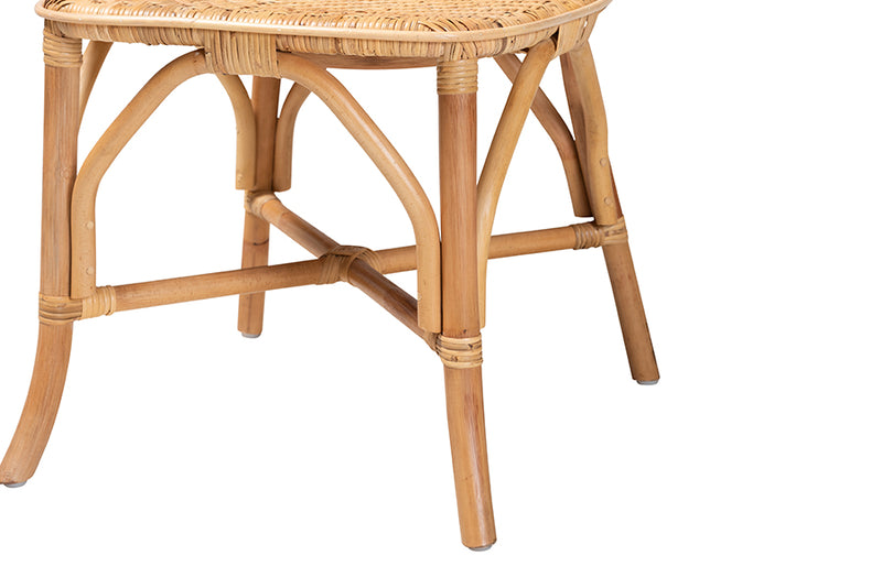 Nefeli Modern Bohemian Natural Rattan Dining Chair