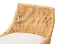 Saverio Natural Brown Rattan Counter Stool Baxton