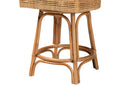 Saverio Natural Brown Rattan Counter Stool Baxton