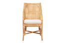 Saverio Natural Brown Rattan Dining Chair Baxton