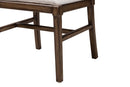 Iria Dark Brown Finished Mahogany Wood and Natural Rattan Dining Chair Baxton