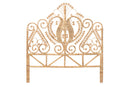 Nadia Natural Brown Rattan Queen Size Standalone Headboard Baxton
