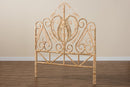 Nadia Natural Brown Rattan Queen Size Standalone Headboard Baxton