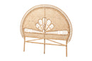 Giordano Natural Brown Rattan Queen Size Standalone Headboard Baxton