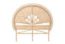 Giordano Natural Brown Rattan Queen Size Standalone Headboard Baxton
