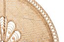 Giordano Natural Brown Rattan Queen Size Standalone Headboard Baxton