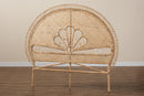 Giordano Natural Brown Rattan Queen Size Standalone Headboard Baxton
