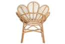 Netherlands Natural Brown Rattan Flower Chair Baxton