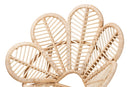 Netherlands Natural Brown Rattan Flower Chair Baxton