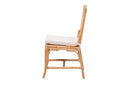 Rasia Natural Brown Rattan Dining Chair Baxton