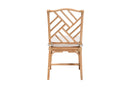 Rasia Natural Brown Rattan Dining Chair Baxton