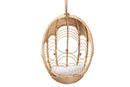 Prisca Natural Brown Rattan Hanging Chair Baxton