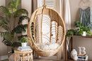 Prisca Natural Brown Rattan Hanging Chair Baxton
