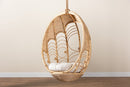 Prisca Natural Brown Rattan Hanging Chair Baxton