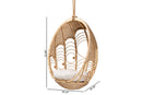 Prisca Natural Brown Rattan Hanging Chair Baxton