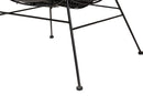 Rovelyn Black Rattan and Metal Accent Chair Baxton