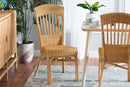 Kalien Natural Brown Rattan Dining Chair Baxton