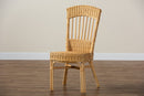 Kalien Natural Brown Rattan Dining Chair Baxton