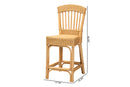 Kalien Natural Rattan Counter Stool Baxton