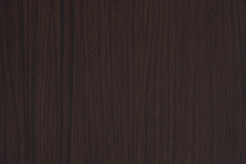 Regina Two-Tone Black and Espresso Brown 2-Drawer End Table Baxton