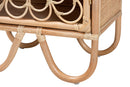 Petra Natural Brown Rattan Nightstand Baxton