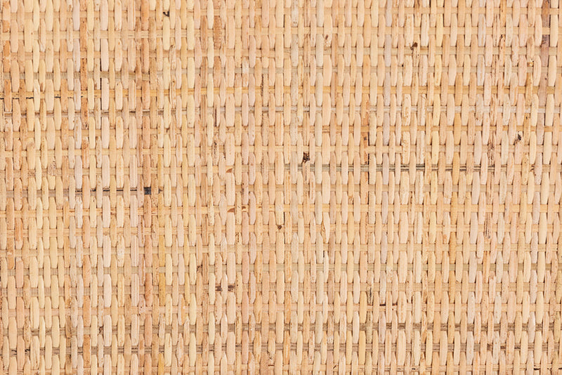 Mina Natural Brown Rattan 1-Drawer Nightstand Baxton