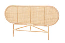 Morgan Natural Brown Rattan Queen Size Standalone Headboard Baxton