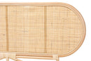 Morgan Natural Brown Rattan Queen Size Standalone Headboard Baxton