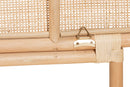 Morgan Natural Brown Rattan Queen Size Standalone Headboard Baxton