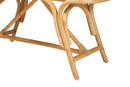 Darcy Natural Brown Rattan Accent Bench Baxton