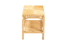 Torin Natural Brown Rattan Accent Bench Baxton