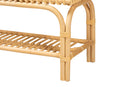 Torin Natural Brown Rattan Accent Bench Baxton