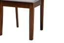 Marin Modern Gray Fabric and Walnut Brown 2Pc Dining Chair Set Baxton