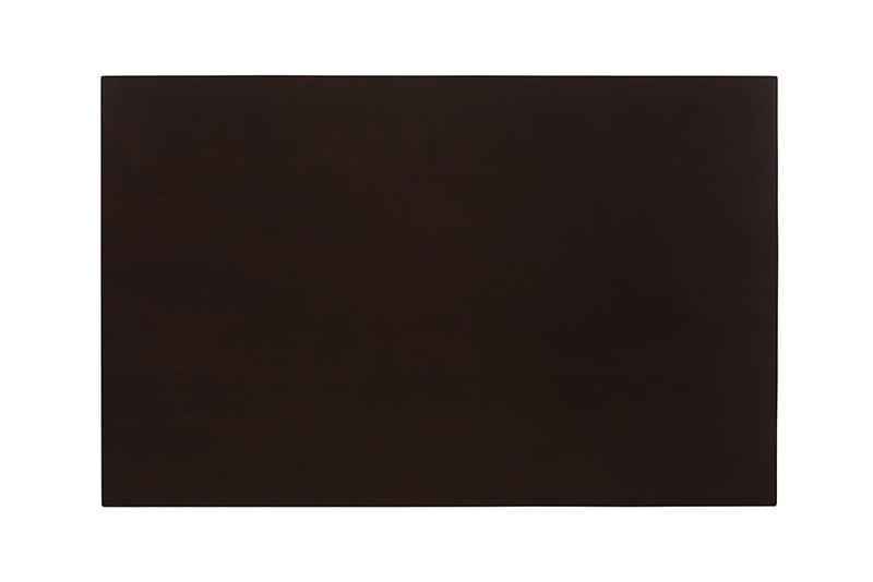 Oteria Modern Gray Fabric and Dark Brown 5-Piece Dining Set Baxton