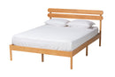 Cassidy Japandi Sandy Brown Queen Size Platform Bed Baxton