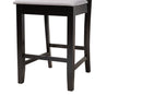Marin Modern Gray Fabric and Dark Brown 2Pc Counter Stool Set Baxton