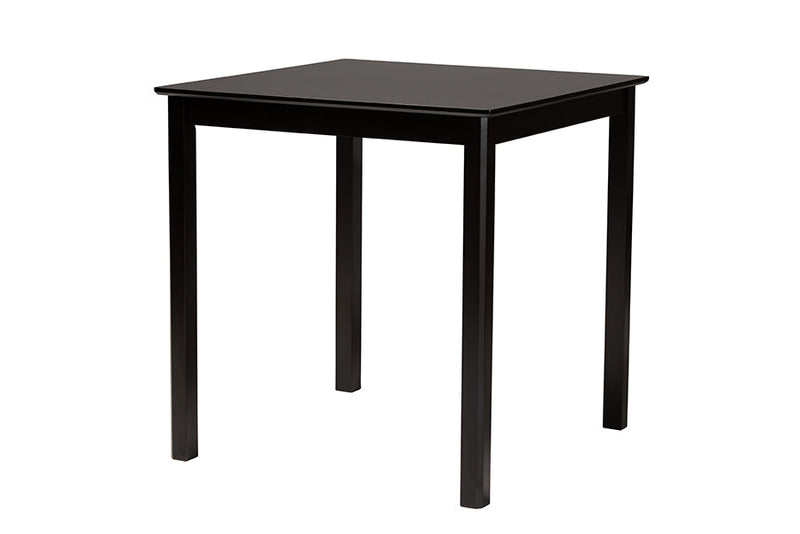 Marin Modern Gray Fabric and Dark Brown 5-Piece Pub Set Baxton
