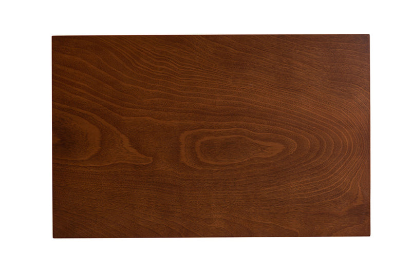 Lucy Modern Gray Fabric and Walnut Brown 5-Piece Dining Set Baxton