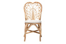 Brooklyn Natural Brown Rattan Dining Chair Baxton
