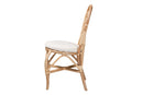 Brooklyn Natural Brown Rattan Dining Chair Baxton
