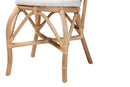 Brooklyn Natural Brown Rattan Dining Chair Baxton
