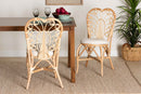 Brooklyn Natural Brown Rattan Dining Chair Baxton