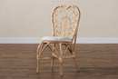 Brooklyn Natural Brown Rattan Dining Chair Baxton