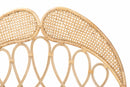 Alana Natural Brown Rattan Queen Size Standalone Headboard Baxton