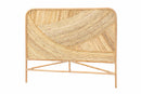 Annette Natural Brown Rattan Queen Size Standalone Headboard Baxton