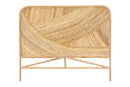 Annette Natural Brown Rattan Queen Size Standalone Headboard Baxton
