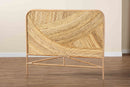 Annette Natural Brown Rattan Queen Size Standalone Headboard Baxton